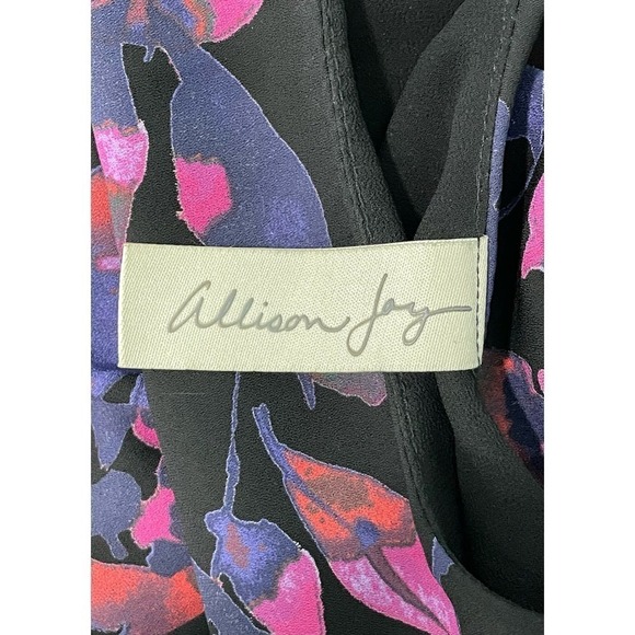 Allison Joy Evereve Floral Ruffle Dress Small Oversized Tunic Flounce Romantic - Picture 8 of 10